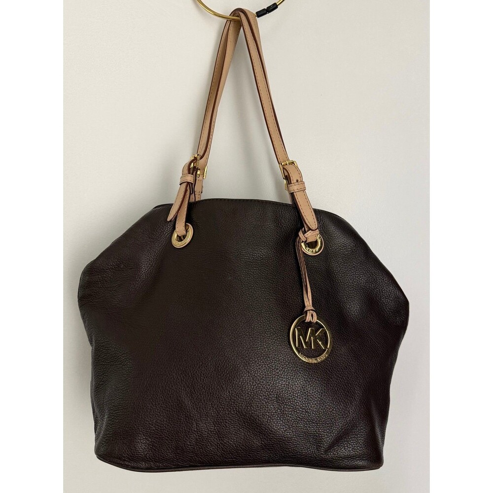 Michael Kors Brown Leather Shoulder Bag